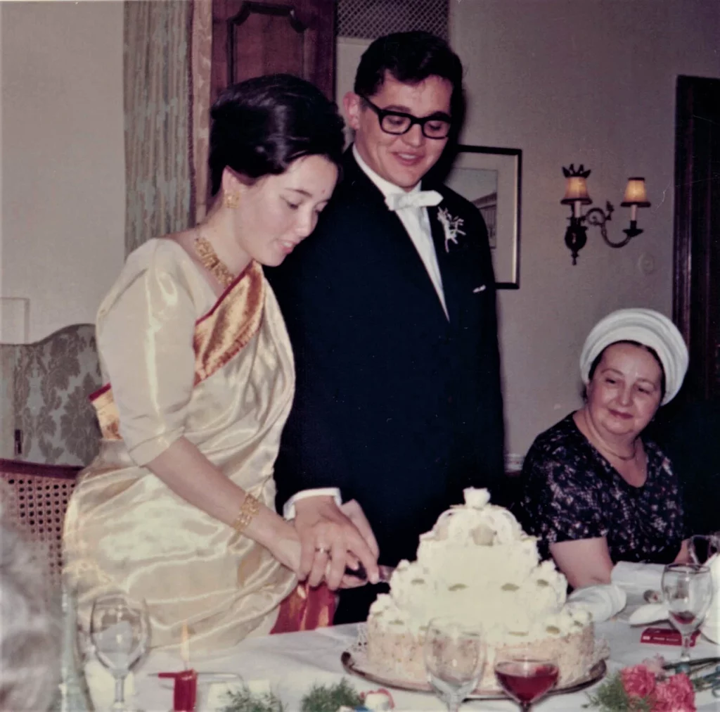 Anita Bose Pfaff on day of her wedding