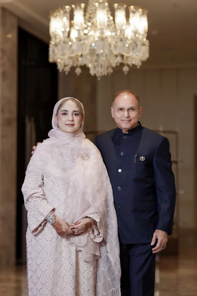 Nawab Mir Nasir Ali Khan with Begum Meher Fatima Khan