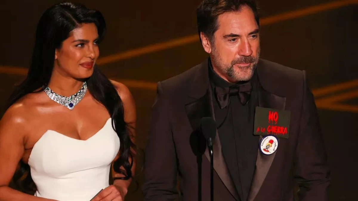 Priyanka Chopra Presents Best International Feature Film Award at Oscars with Javier Bardem