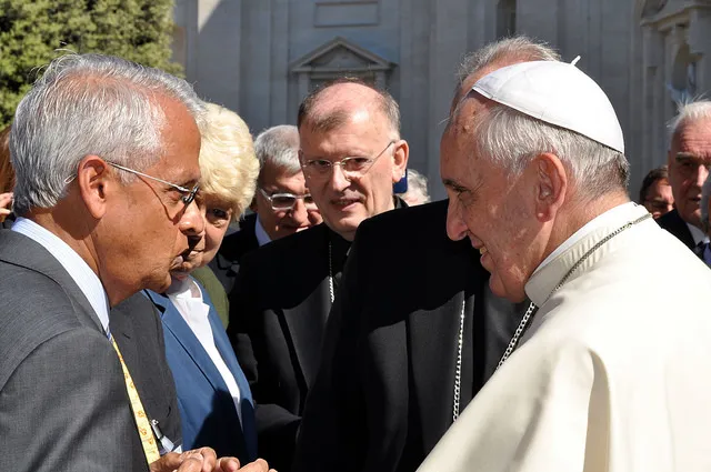 Veerabhadran with Pope
