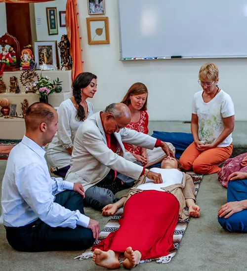 Dr Lad teaching therapy
