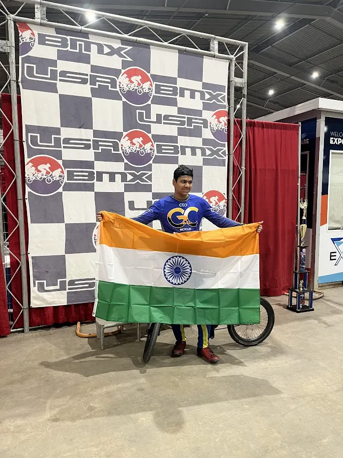BMX racer Agasthi Chandrasekhar