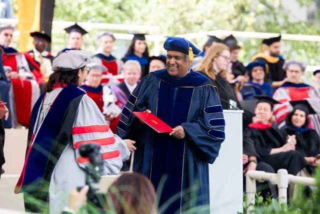 Provost Chandrakasan participating in MIT commencement ceremonies for the School of Engineering
