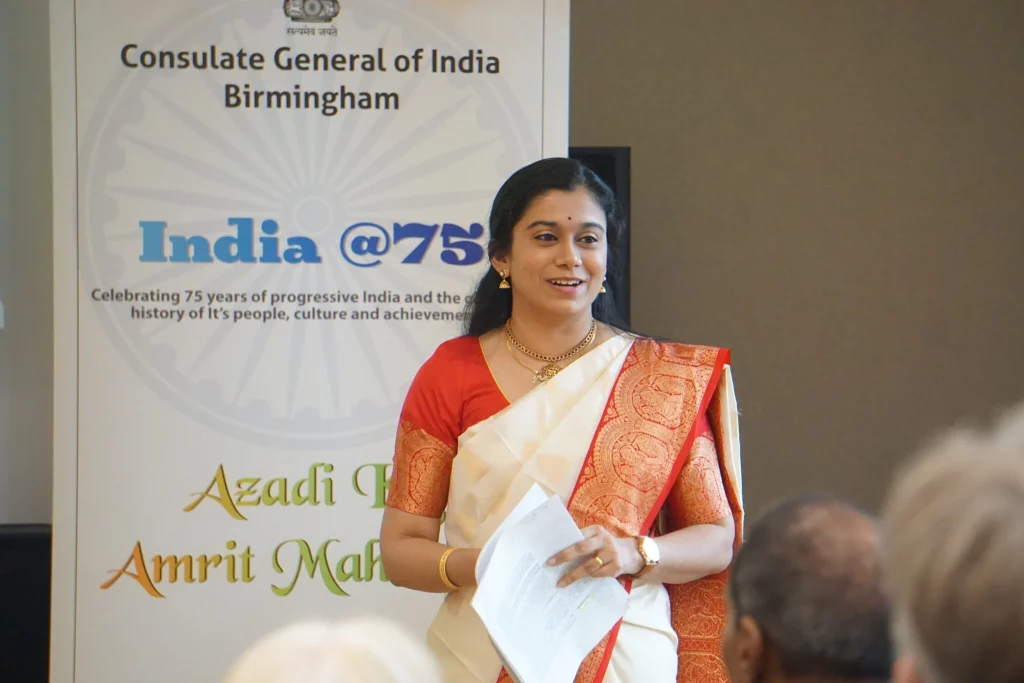 Dr Radhika Balakrishnan with members of Royal Birmingham Conservotoire