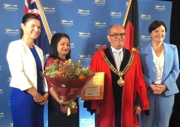 Sandhya Reddy received Strathfield Citizen of the Year recognition in 2020