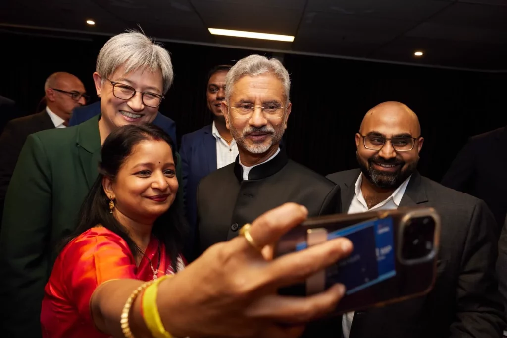 Sandhya Reddy when EAM Jaishankar visited Australia