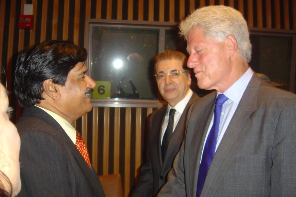 Dr K Surya Rao with former US President Bill Clinton