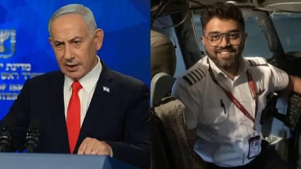 Israeli PM Netanyahu speaks with Smit Machchhar