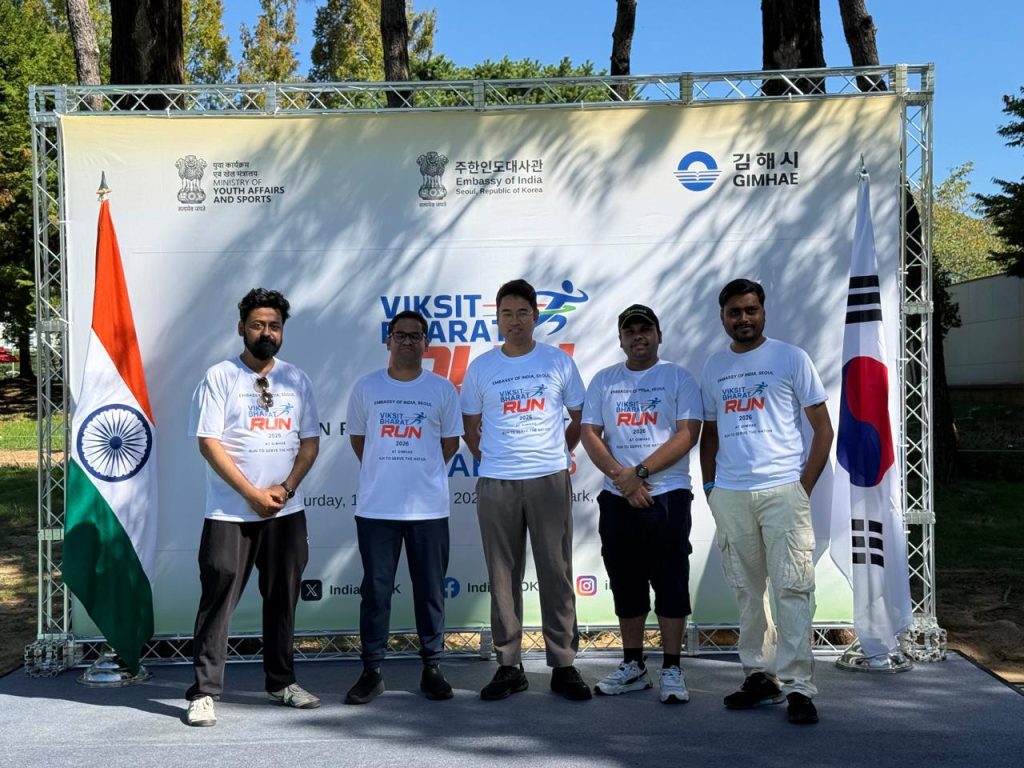 Somenath Dutta_PhD Scholar of Pusan National University with peers in South Korea
