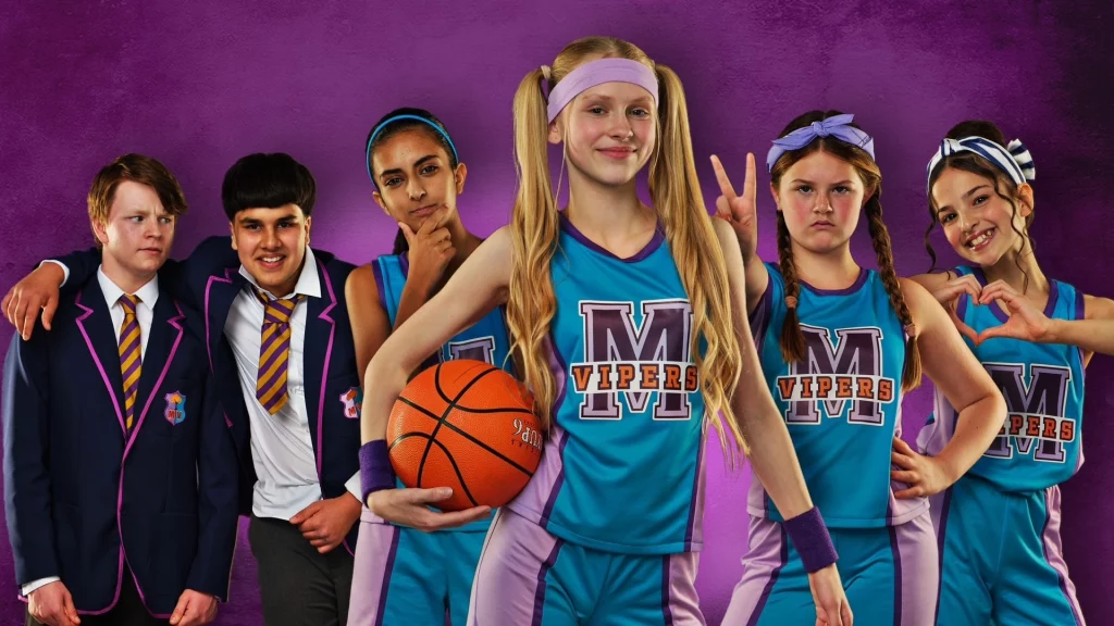 Isha Kaur Athwal with co-actors of High Hoops