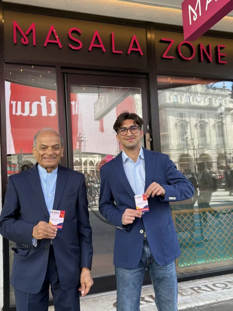Aryaveer Baljee at launch of Pounds4Plate launch at Masala Zone at London